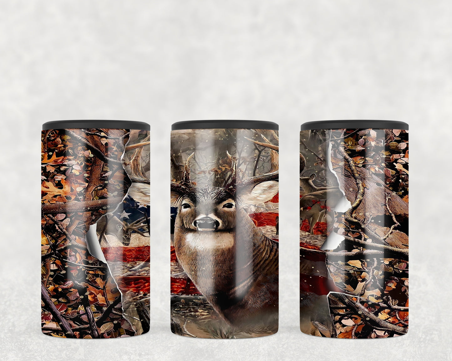 Camo Deer 5-in-1 Can Hugger Tumbler - 2080