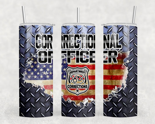 Correctional Officer 20oz Skinny Tumbler - 2081