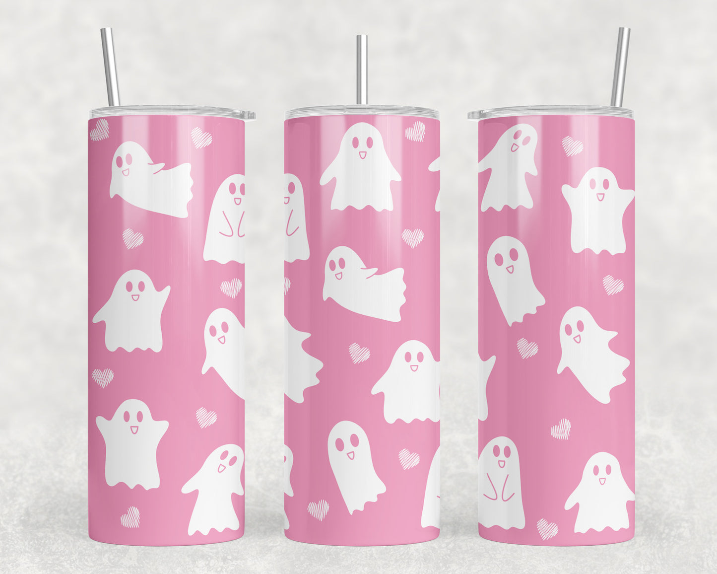 Cute Halloween Ghosts 20oz Skinny Tumbler - 2100