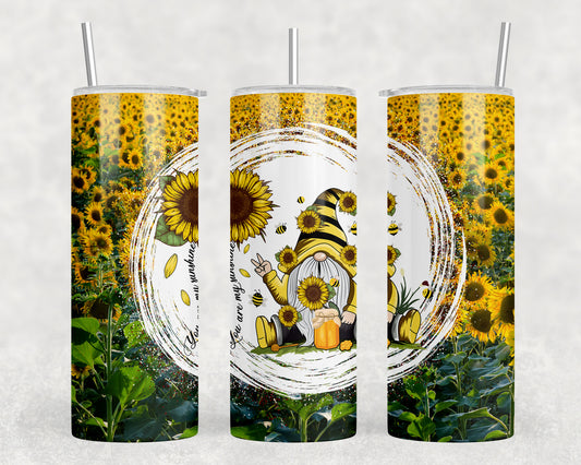 Sunflower Gnomes 20oz Skinny Tumbler - 2102