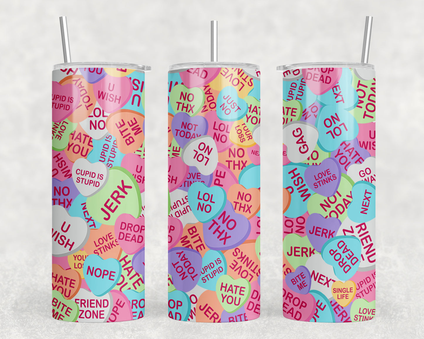 Valentines Day 20oz Skinny Tumbler - 2119