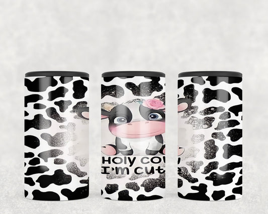 Cute Cow Holy Cow I'm Cute 5-in-1 Can Hugger Tumbler - 2126