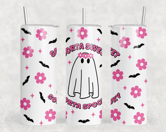 Cute Halloween Ghosts 20oz Skinny Tumbler - 2132