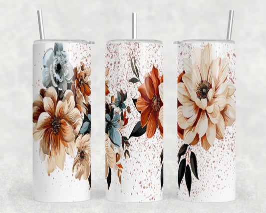 Flowers 20oz Skinny Tumbler - 2133