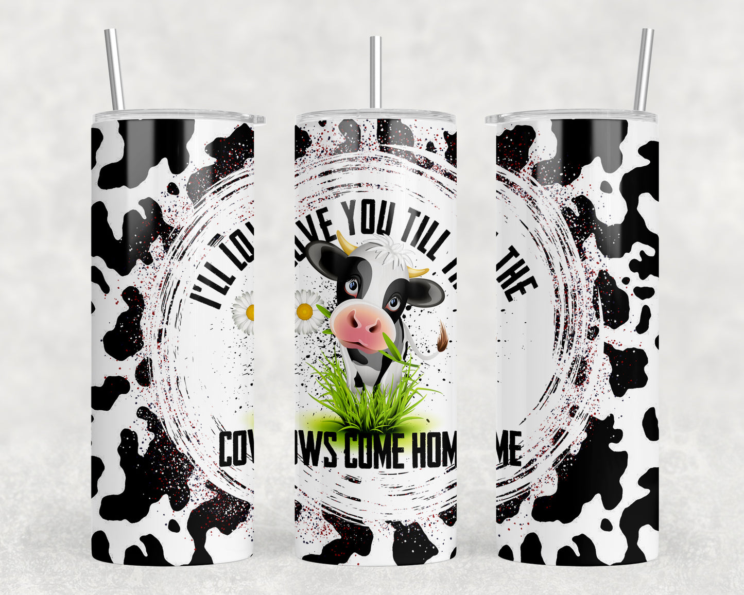 Cute Cow 20oz Skinny Tumbler - 2142