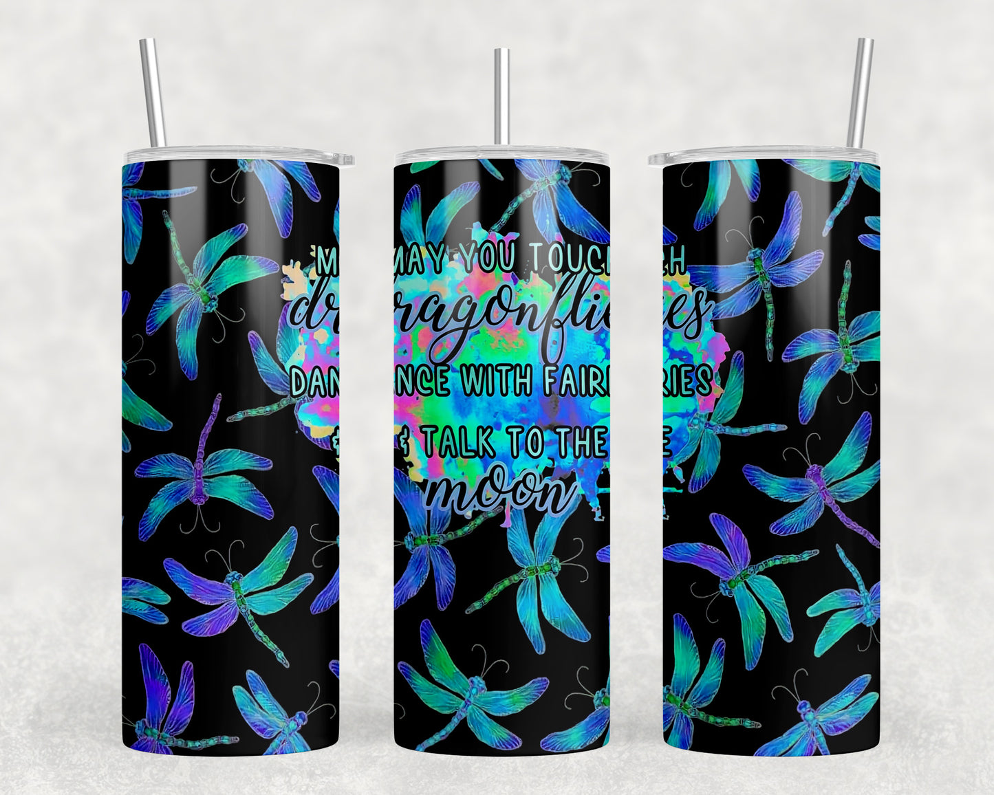 Dragonflies 20oz Skinny Tumbler - 2143