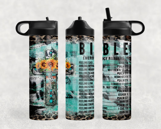 Western Bible Verse Water Bottle - 214