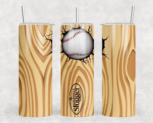 Baseball 20oz Skinny Tumbler - 2155