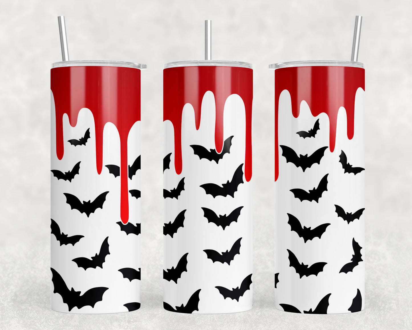 Halloween Bats 20oz Skinny Tumbler - 2157