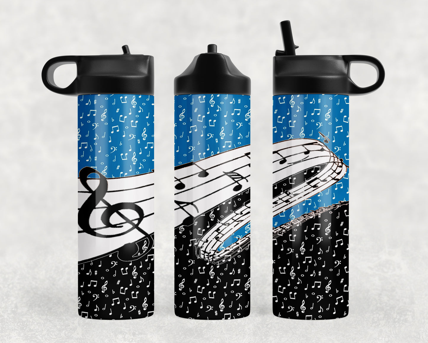 Music Notes Water Bottle - 215