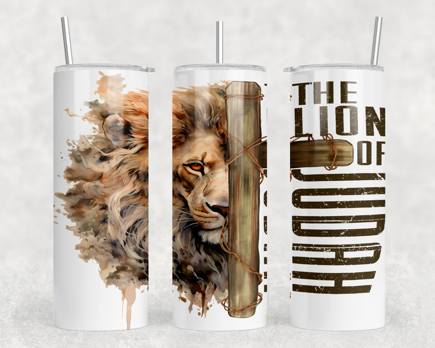 Lion Of Judah 20oz Skinny Tumbler - 2174