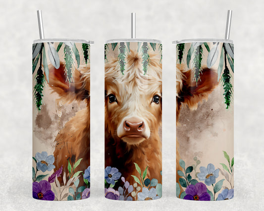 Cute Cow 20oz Skinny Tumbler - 2175