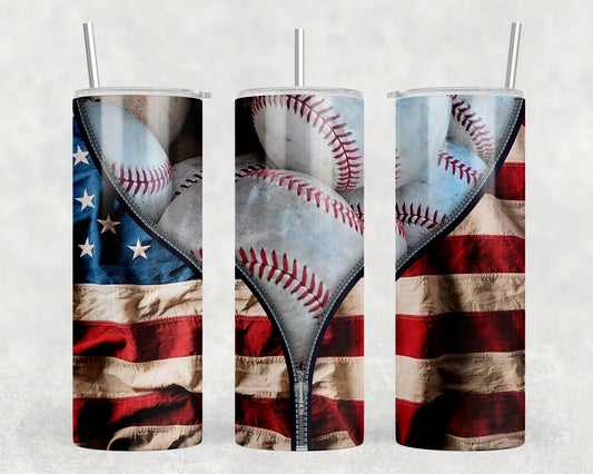 Baseball 20oz Skinny Tumbler - 2180