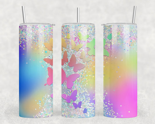 Butterflies 20oz Skinny Tumbler - 2181