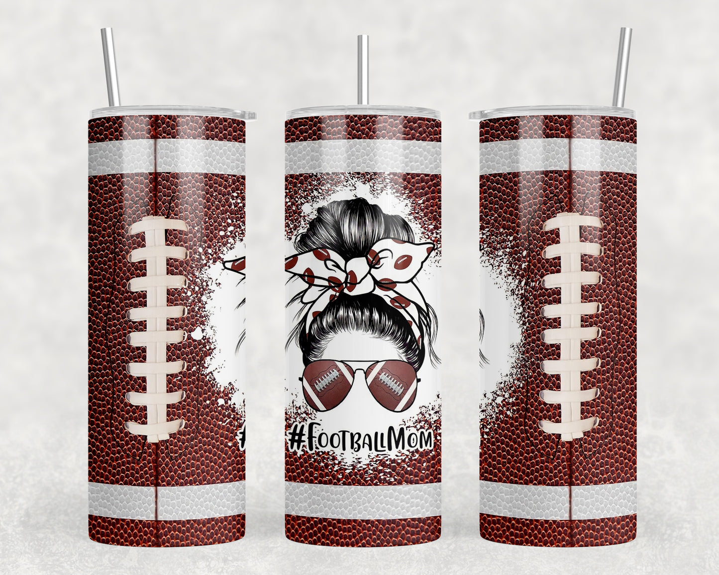 Football Mom 20oz Skinny Tumbler - 2200