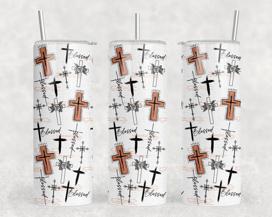 Crosses 20oz Skinny Tumbler - 2206