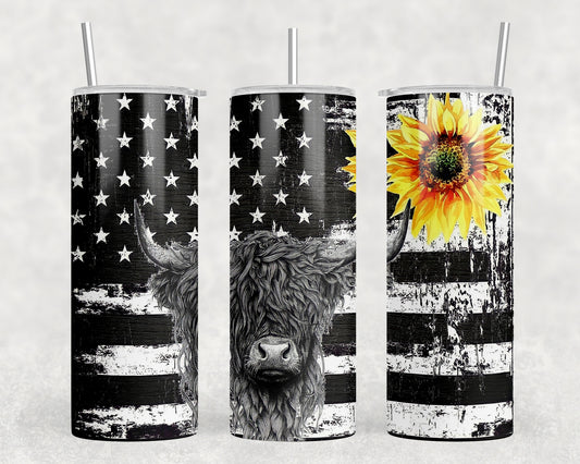 Highland Cow 20oz Skinny Tumbler - 2208