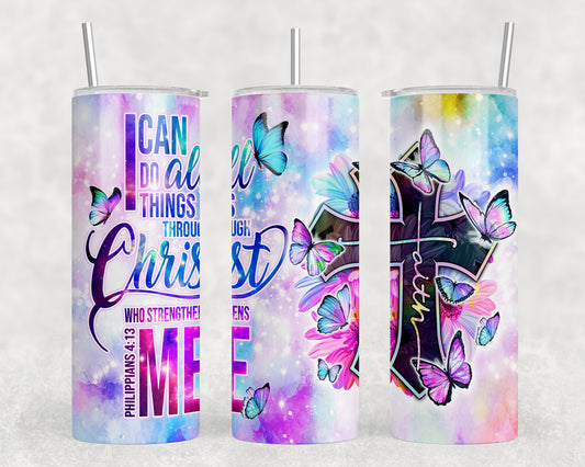 Bible Verse 20oz Skinny Tumbler - 2212