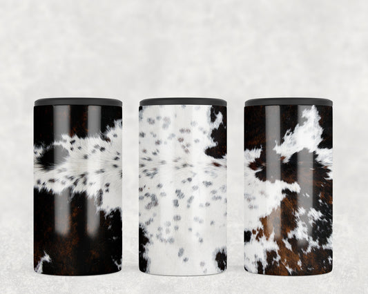 Printed Cowhide 5-in-1 Can Hugger Tumbler - 2214