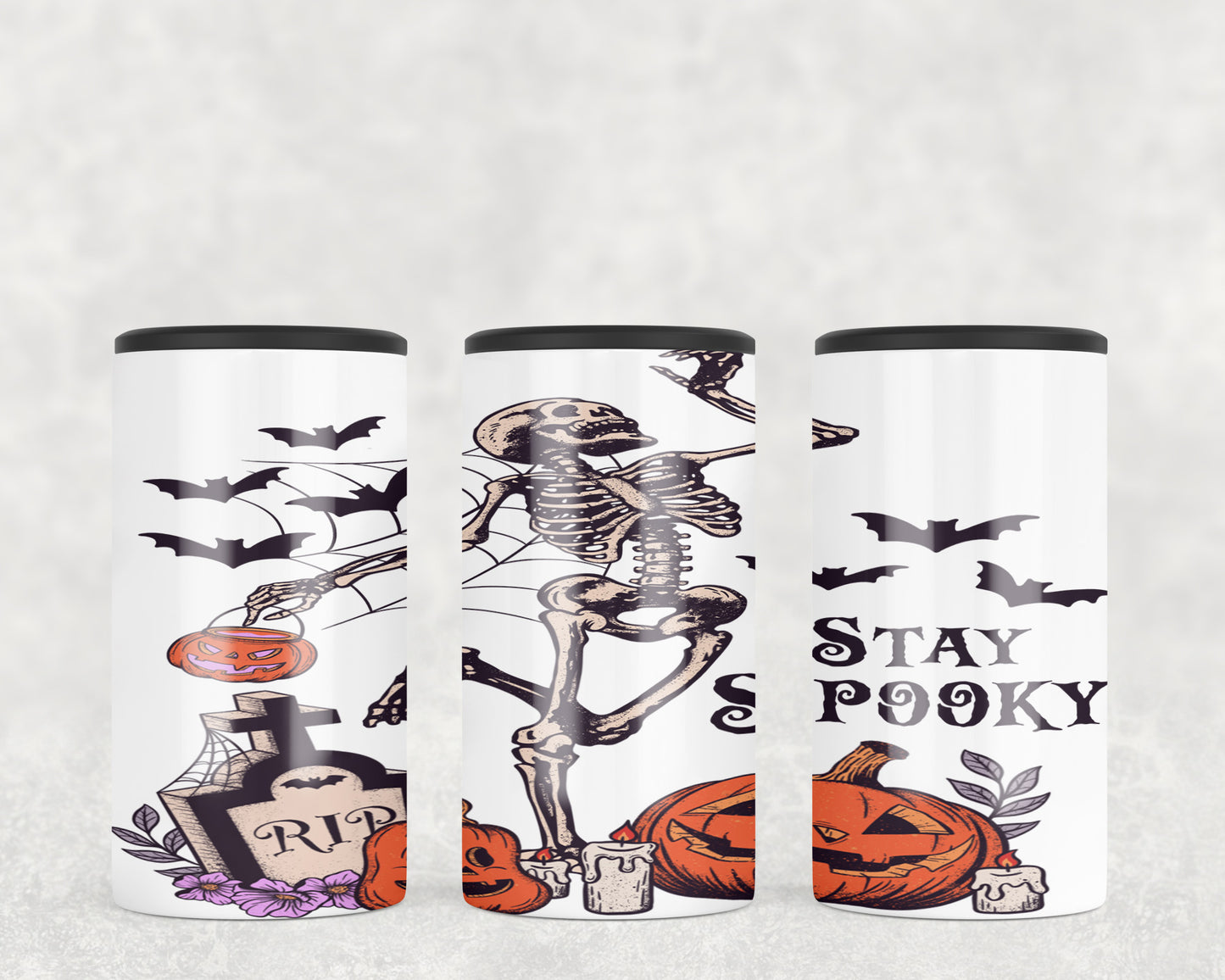 Halloween Skeleton Stay Spooky 5-in-1 Can Hugger Tumbler - 2217