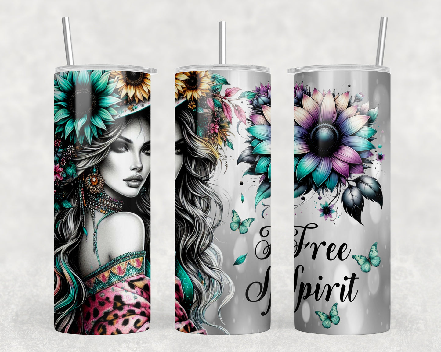 Free Spirit Girl 20oz Skinny Tumbler - 221