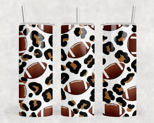 Football 20oz Skinny Tumbler - 2222