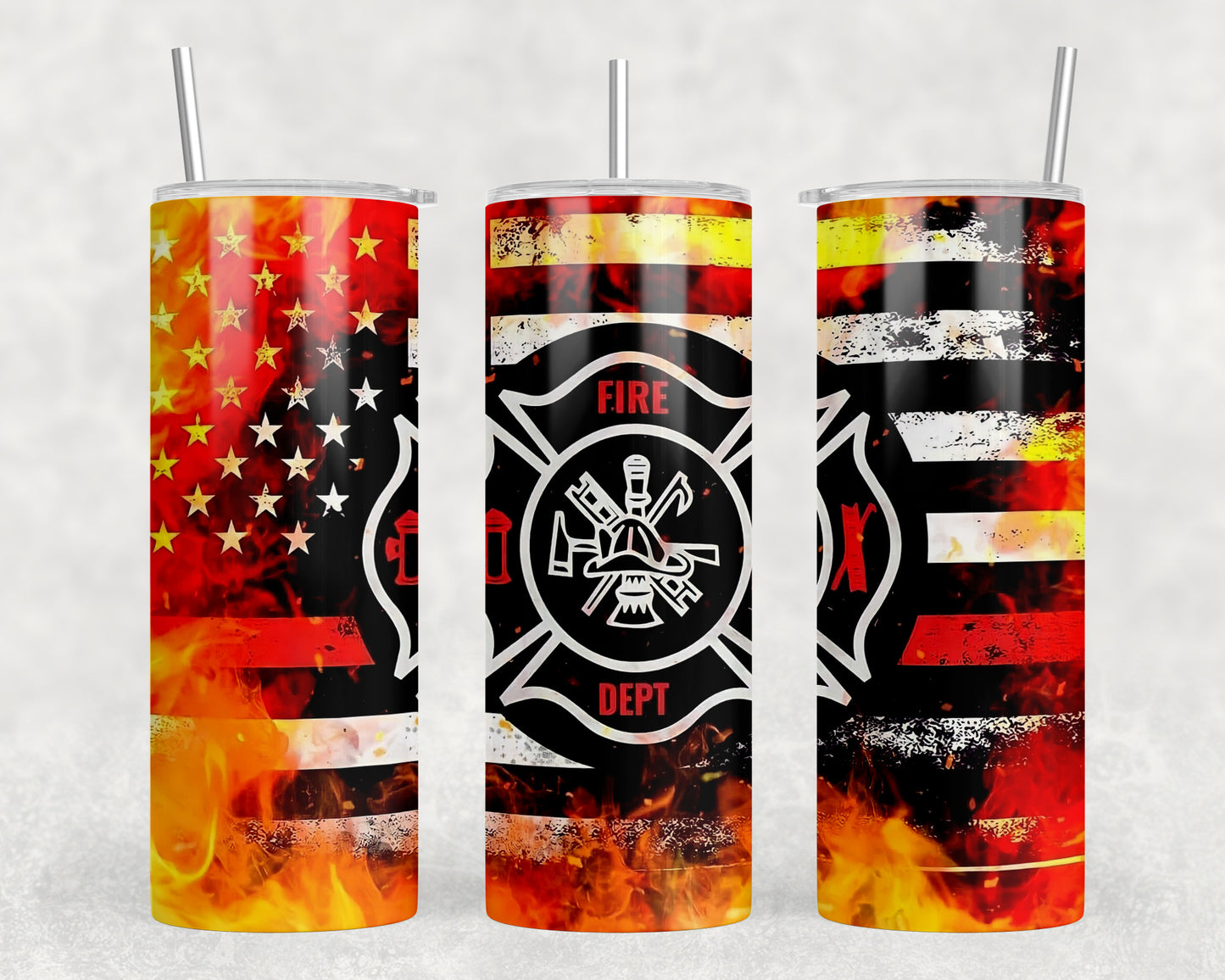 Fire Fighter 20oz Skinny Tumbler - 2226