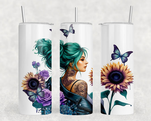 Tattoo Girl 20oz Skinny Tumbler - 224