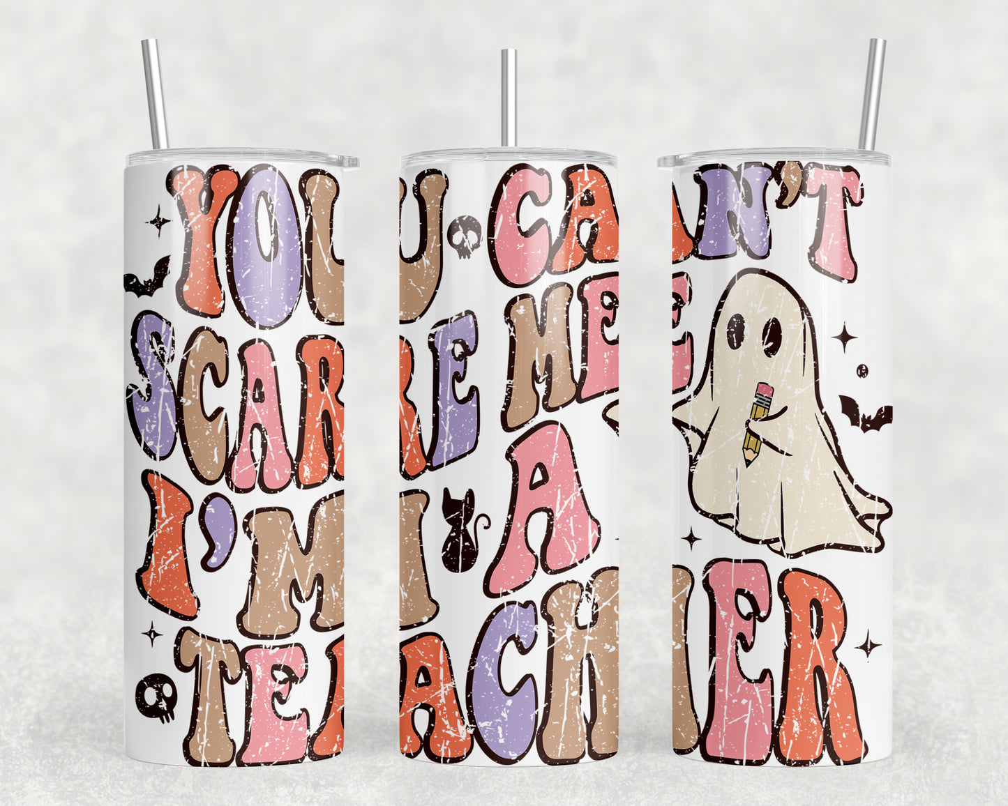 Halloween Teacher 20oz Skinny Tumbler - 2270