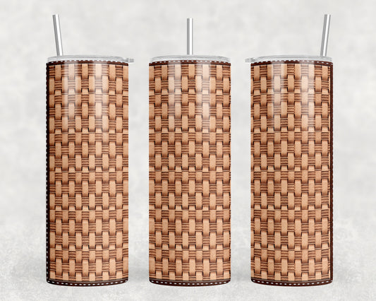 Printed Leather 20oz Skinny Tumbler - 2279