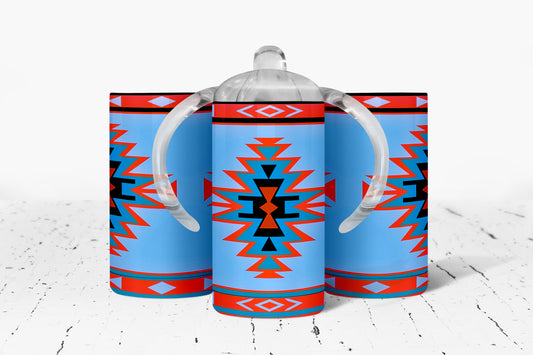 Western Aztec Kids Dual Lid Sippy Cup Tumbler - 227