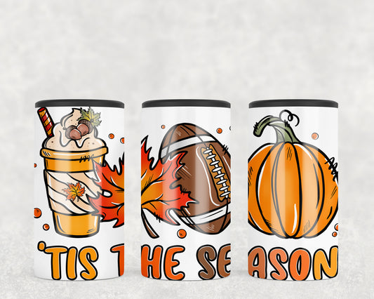 Fall Football Pumpkin 5-in-1 Can Hugger Tumbler - 2288