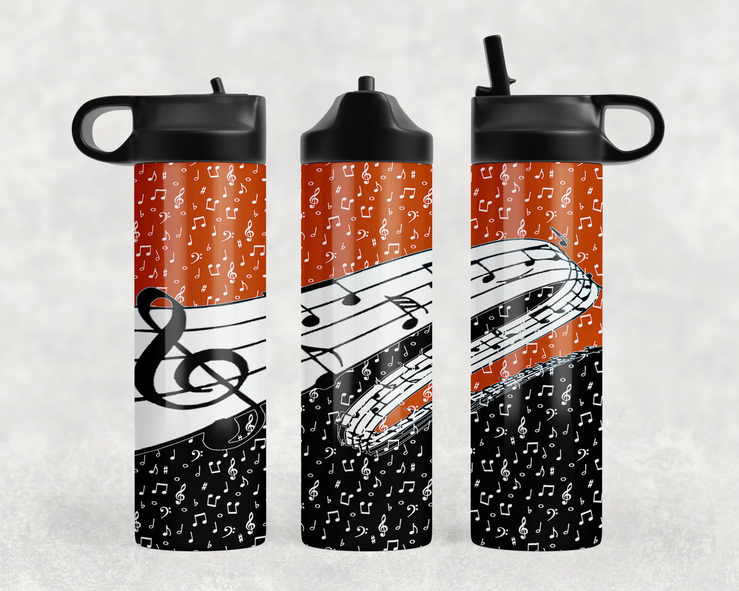 Music Notes Water Bottle - 228