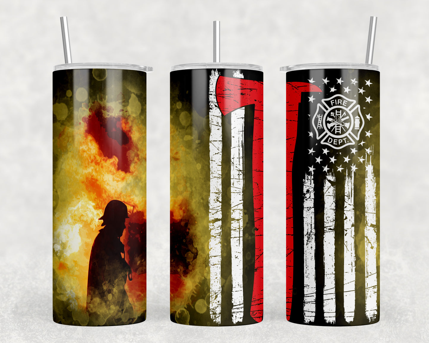 Fire Fighter 20oz Skinny Tumbler - 2290