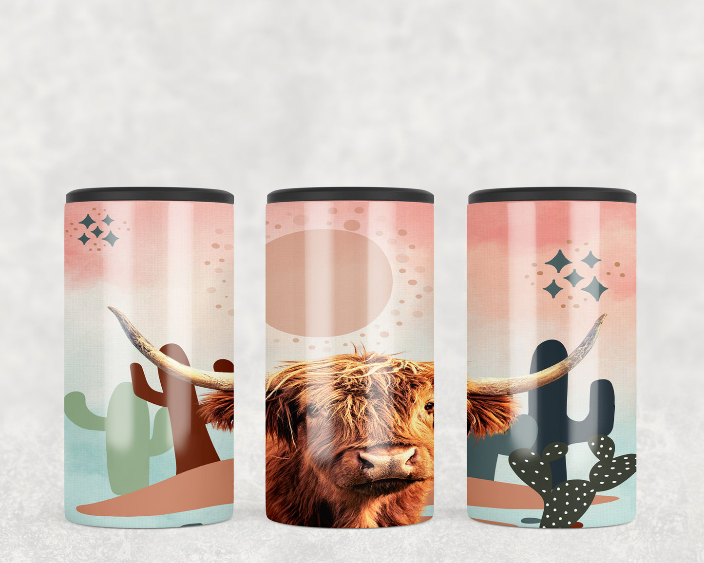 Highland Cow 5-in-1 Can Hugger Tumbler - 2302