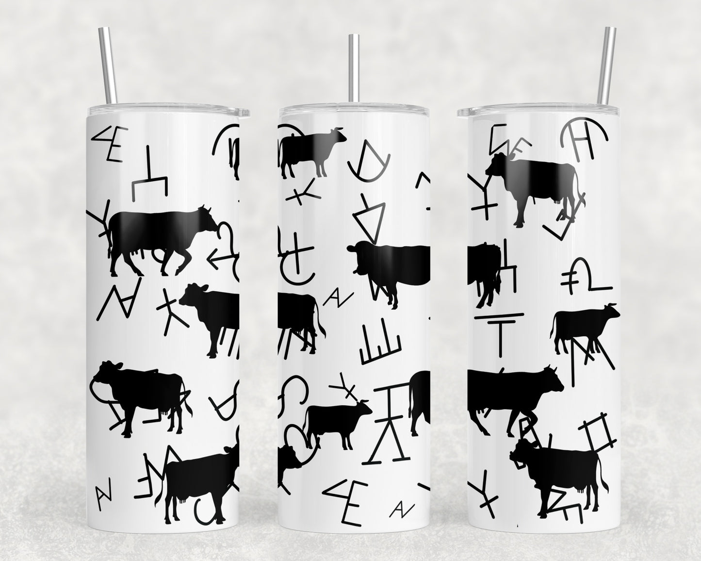 Cows and Brands 20oz Skinny Tumbler - 2303