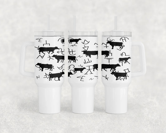 Cows and Brands 40oz Tumbler - 2303