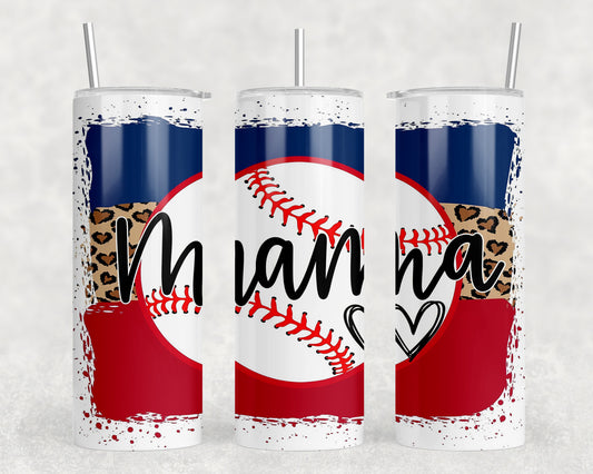 Baseball Mama 20oz Skinny Tumbler - 2314