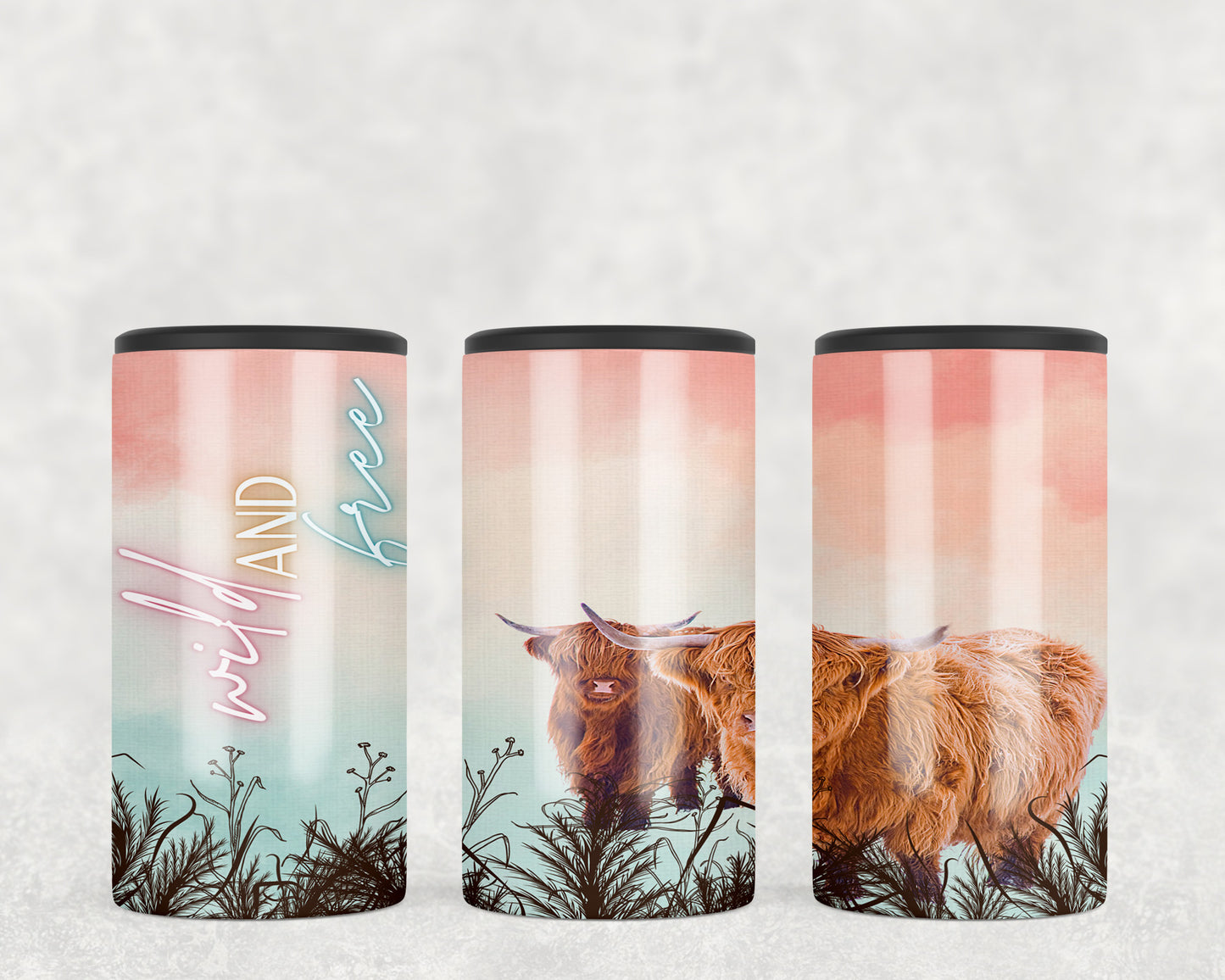 Highland Cows 5-in-1 Can Hugger Tumbler - 2326