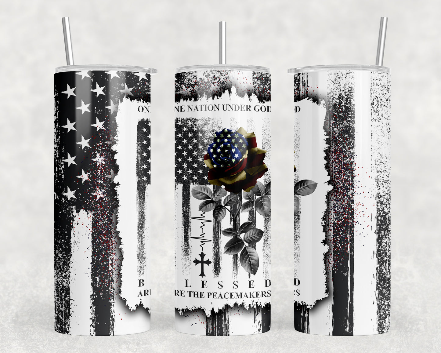 Back The Blue 20oz Skinny Tumbler - 2327