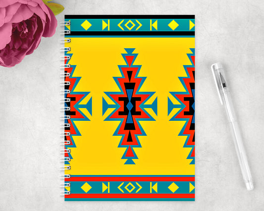 Western Aztec Spiral Lined A5 Journal - 232