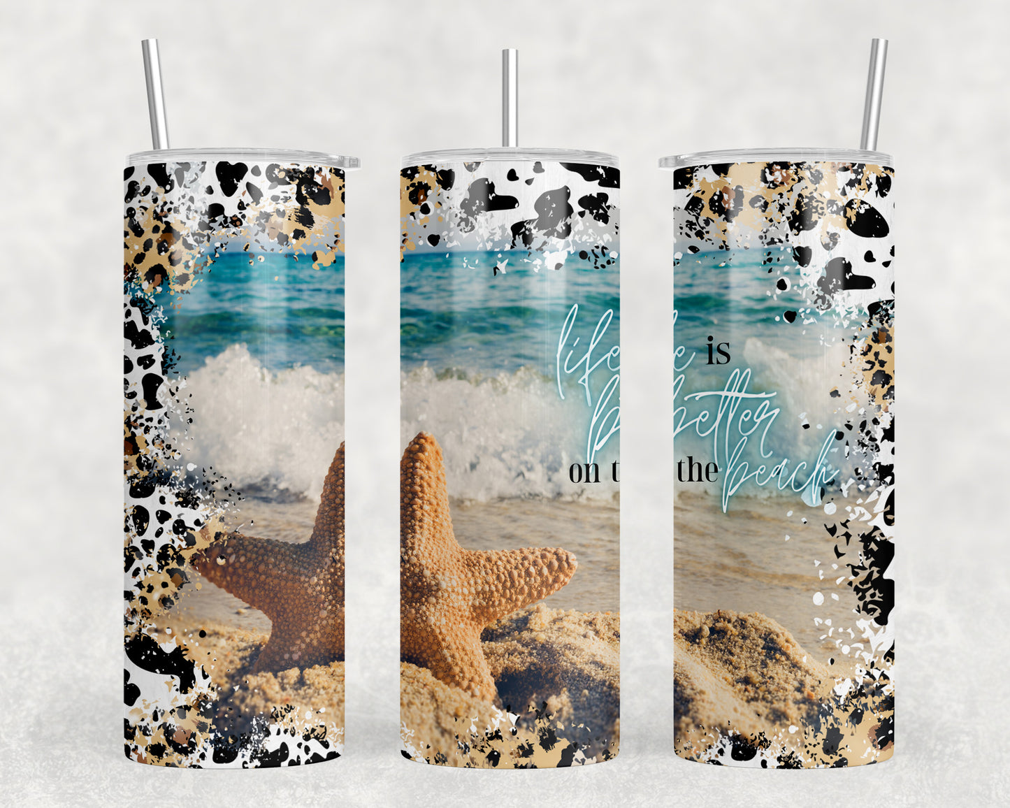 Beach Ocean 20oz Skinny Tumbler - 2332