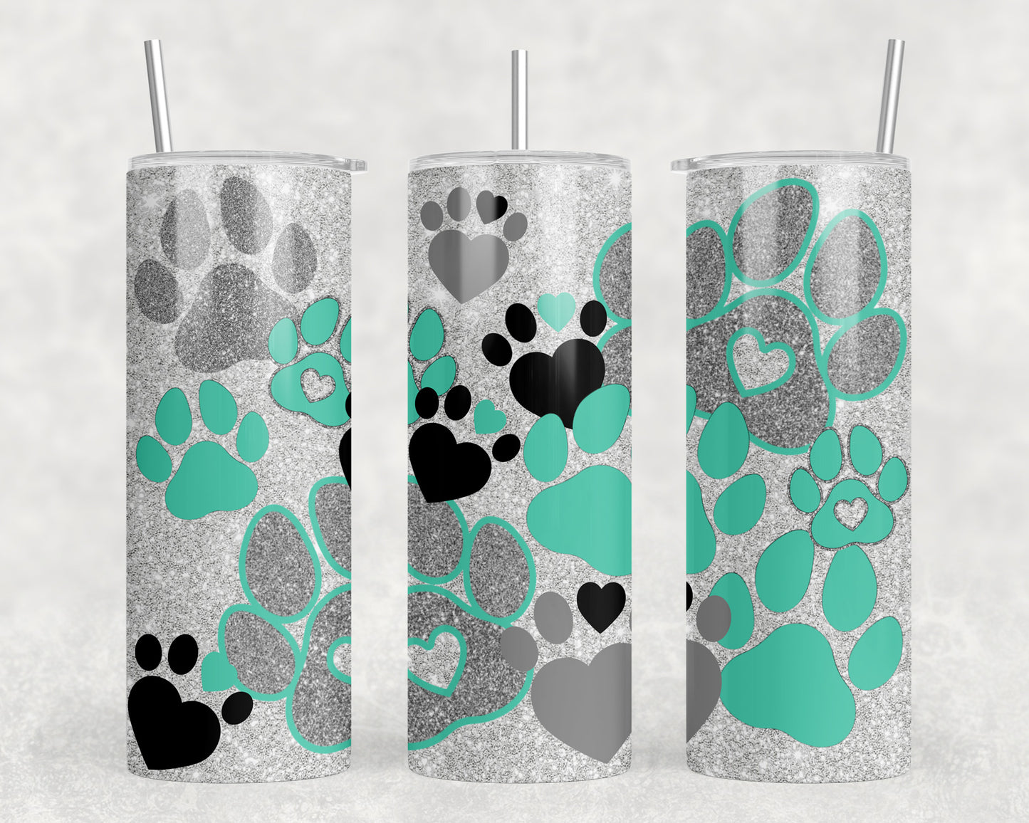 Paw Prints 20oz Skinny Tumbler - 2345