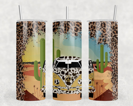 Cow Print Van 20oz Skinny Tumbler - 2346