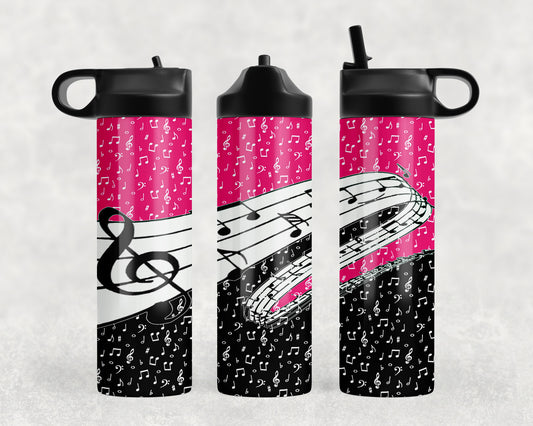 Music Notes Water Bottle - 234