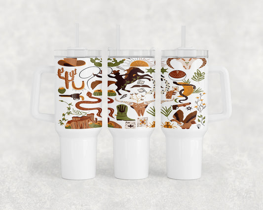 Western Mini Collage 40oz Tumbler - 2358