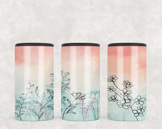 Flowers 5-in-1 Can Hugger Tumbler - 2364