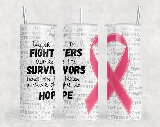 Breast Cancer Awareness 20oz Skinny Tumbler - 2367