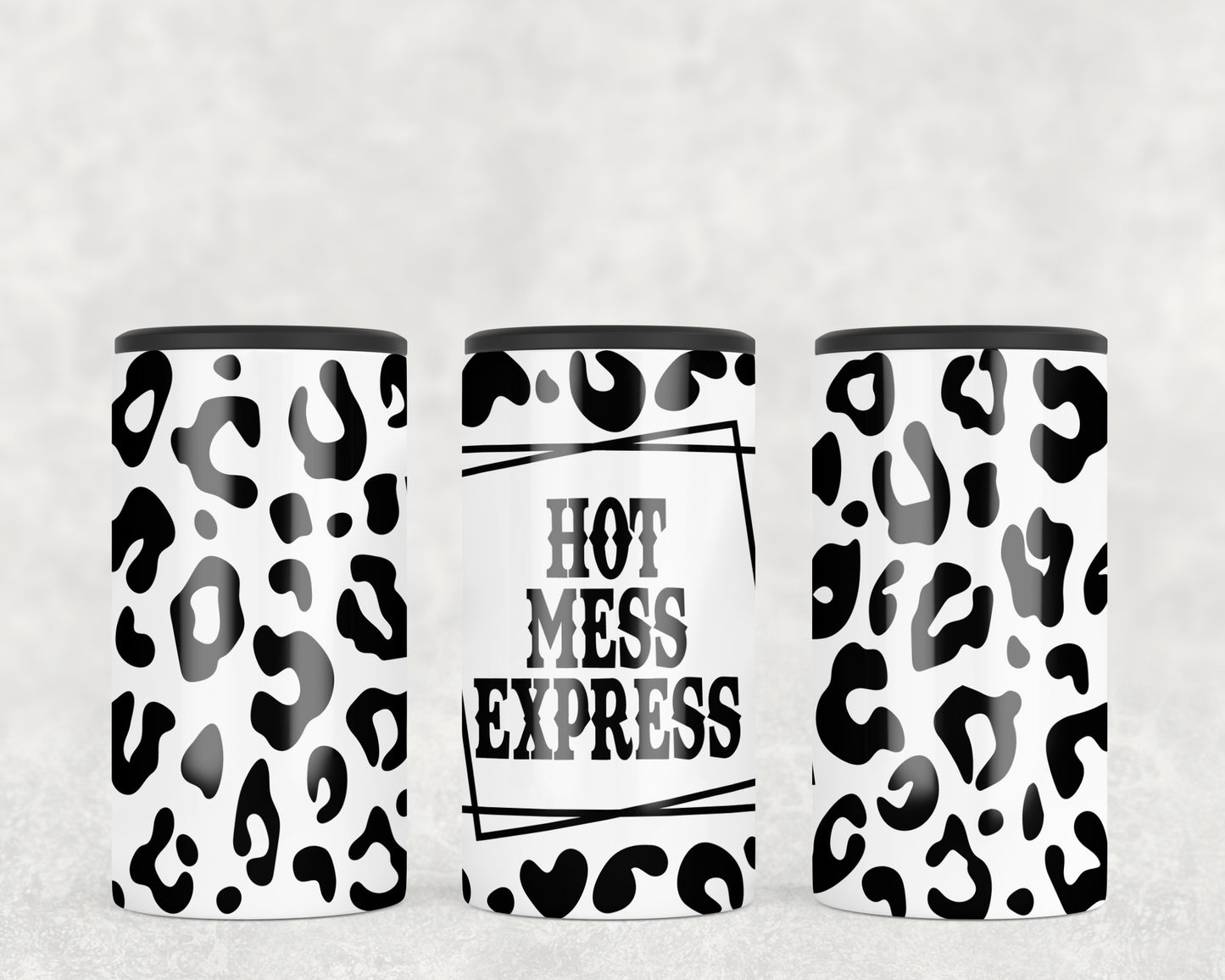 Leopard Print Hot Mess Express 5-in-1 Can Hugger Tumbler - 2368