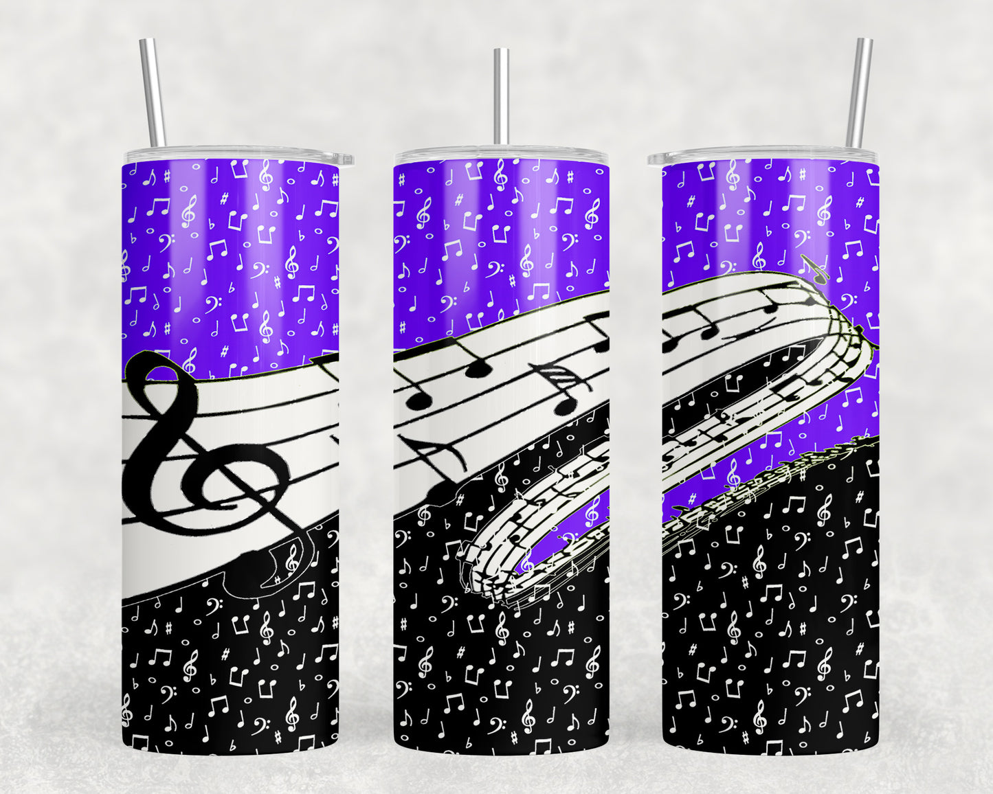 Music Notes 20oz Skinny Tumbler - 237